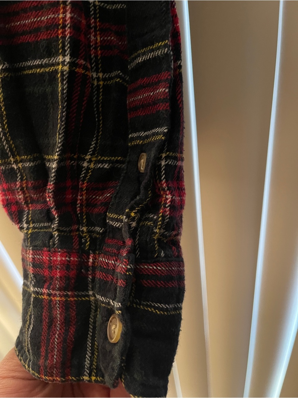 Chaps Plaid Red and Black Button-up Flannel - Picture 7 of 7